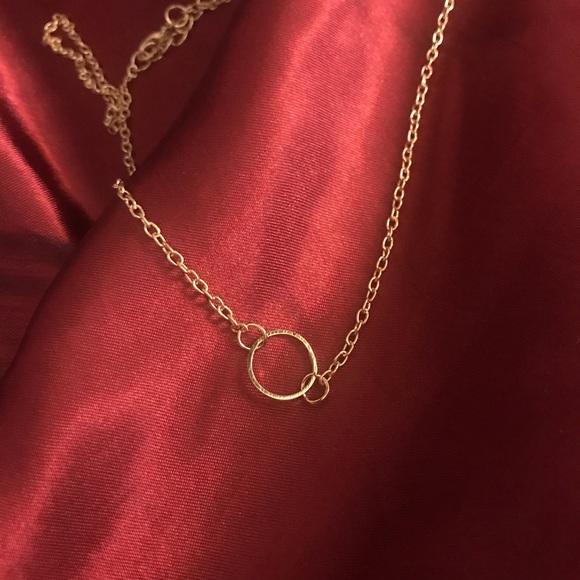 Minimalist "Good Karma" Circle Boho Charm Necklace - Picture 6 of 10